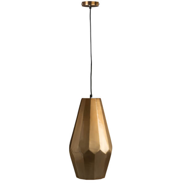 Aluminium Copper Finish Large Pendant Light Homebase