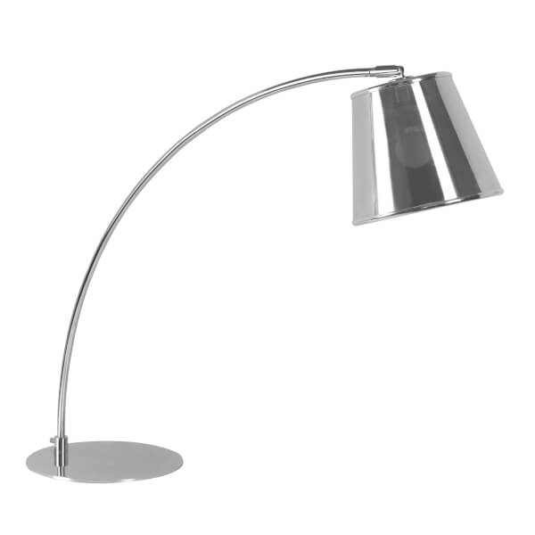 Chrome Table Lamp with PVC Shade Homebase