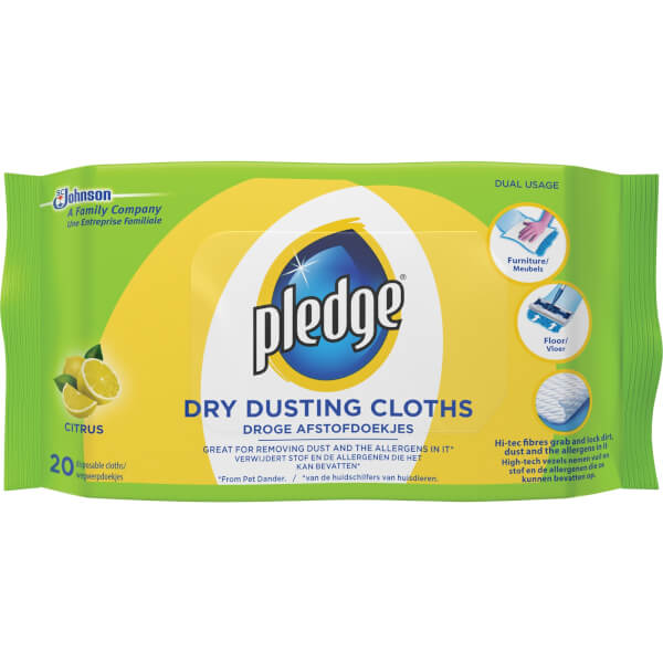 Pledge Static Dusting Wipes Homebase