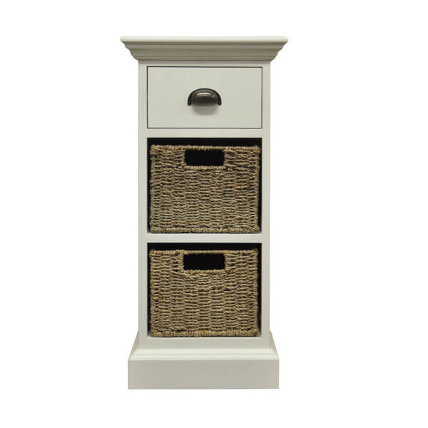Holywell 1 Drawer 2 Wicker Basket Homebase