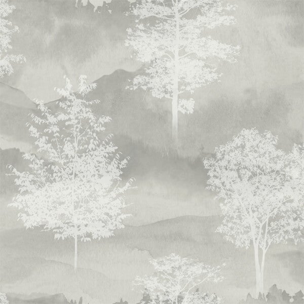 Holden Decor Shetland Tree Smooth Grey Wallpaper Homebase