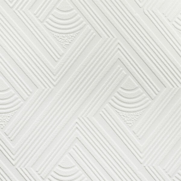 Superfresco Geometric Paintable Wallpaper Homebase