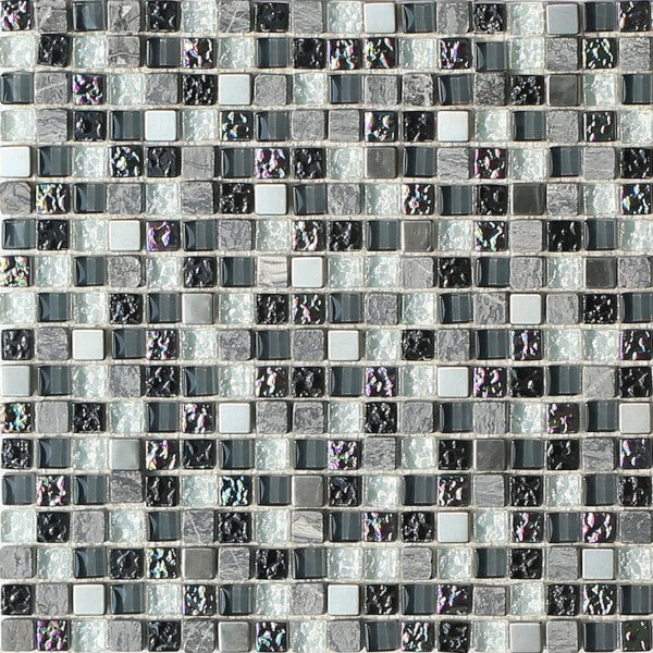 House of Mosaics Petrol Marble Mix Mosaic Tile (Sample Only) 150 x