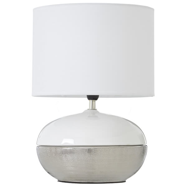 Honey White Shade Table Lamp Homebase