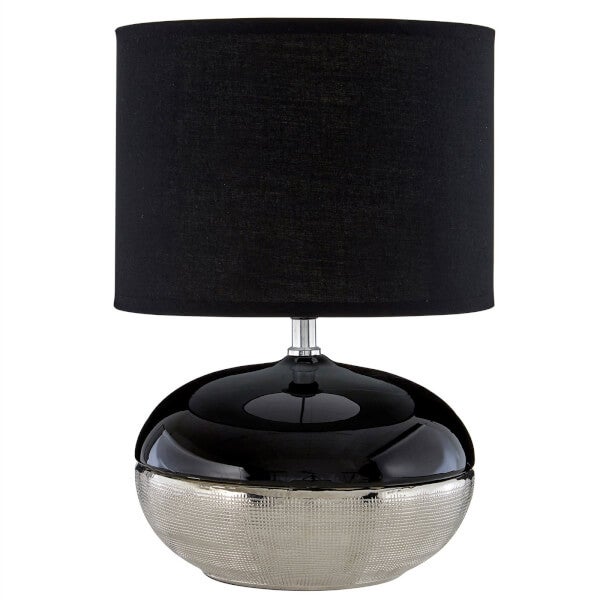Honey Black Shade Table Lamp Homebase