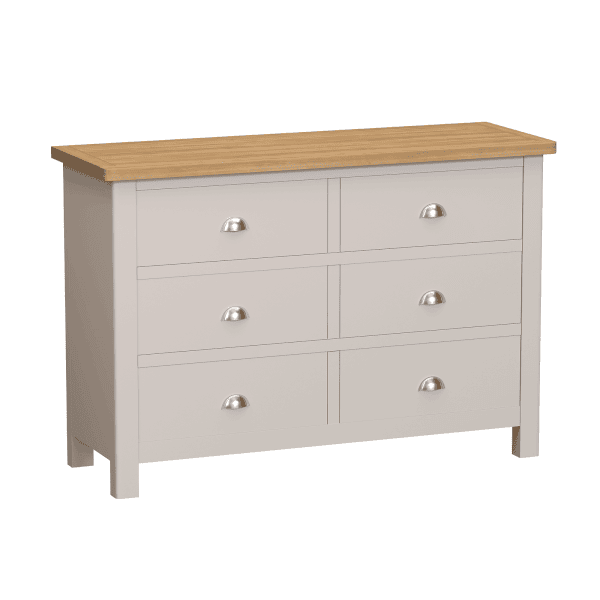 Padstow 6 Drawer Chest of Drawers Truffle Homebase