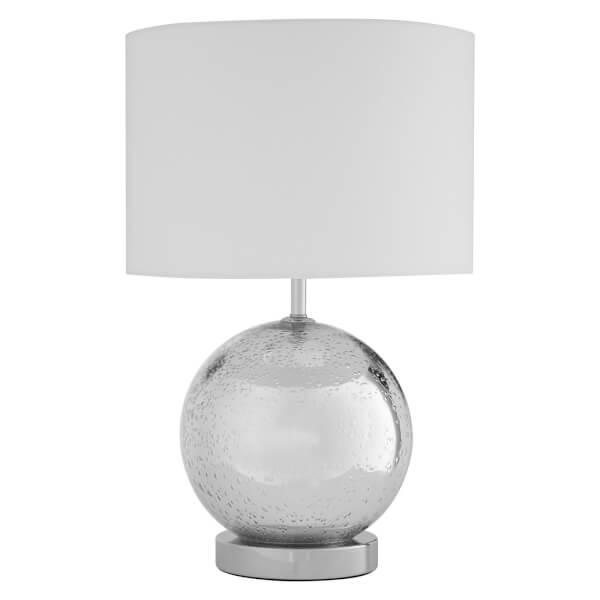 Naomi White Fabric Shade Table Lamp Homebase