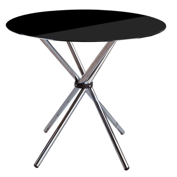 Black Tempered Glass Dining Table Homebase