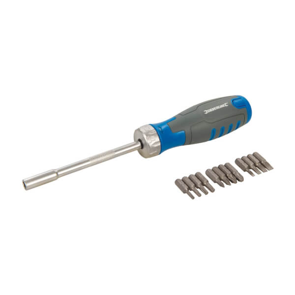 Silverline 12in1 MultiBit Ratchet Screwdriver Homebase