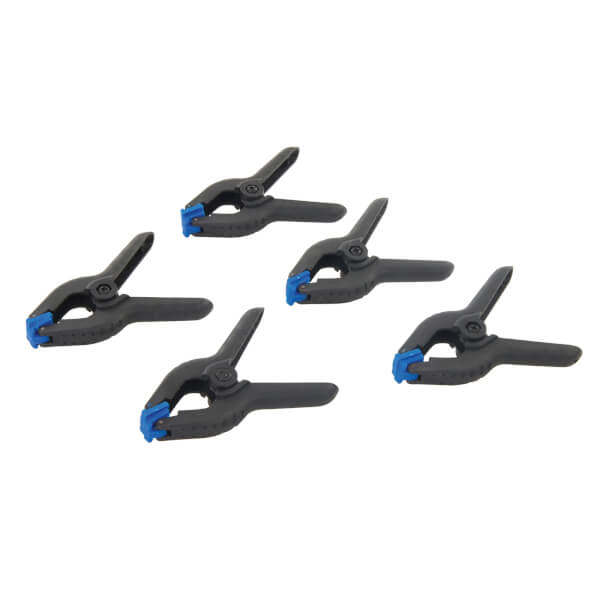 Silverline Spring Clamps 5pk 100 mm Jaw Homebase