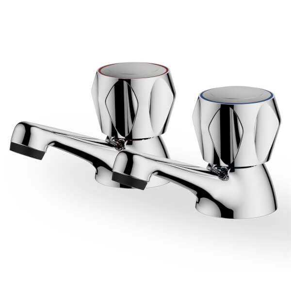 Talisker Classic Bath Pillar Taps Chrome Homebase