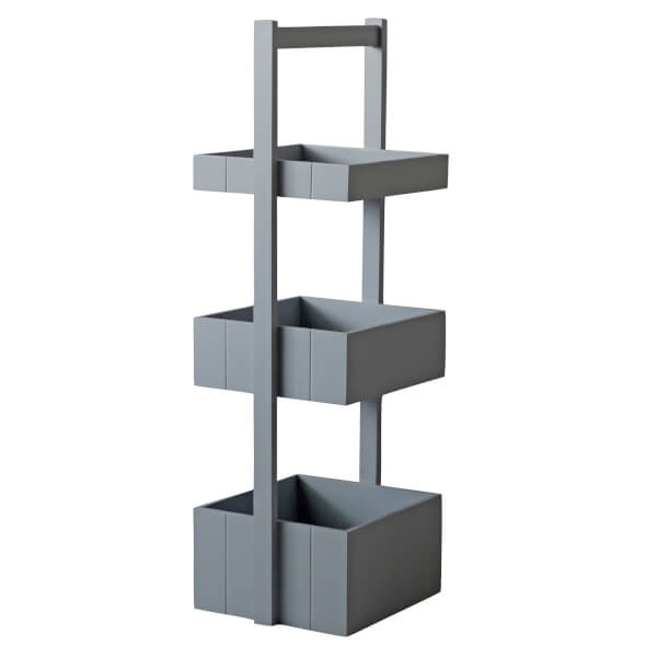 Classic Bathroom Caddy Grey Homebase