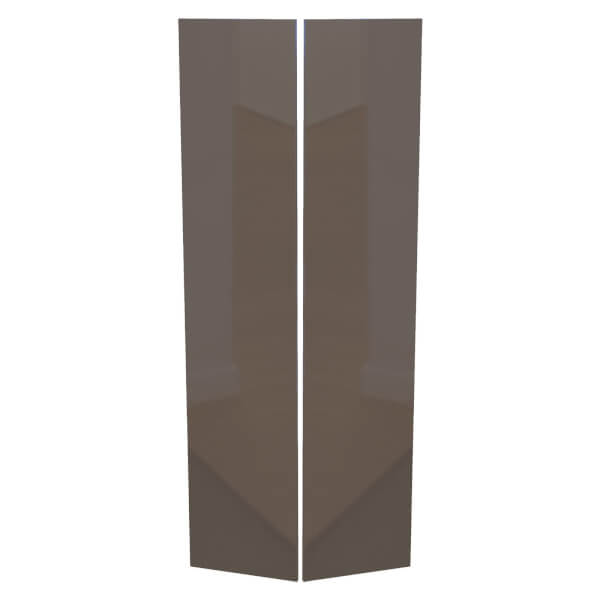 Fitted Bedroom Slab Double Wardrobe Doors Champagne Homebase