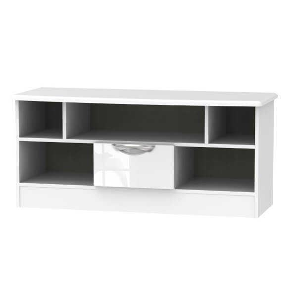 Portofino Open TV Unit White Homebase