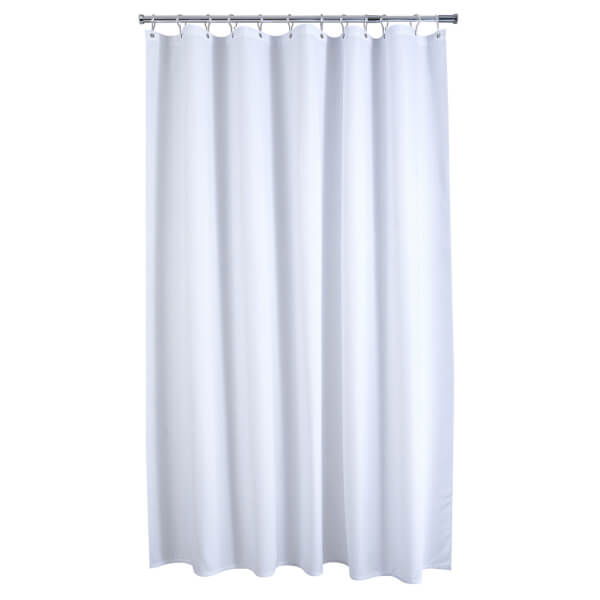 Aqualona Waffle White Shower Curtain Homebase