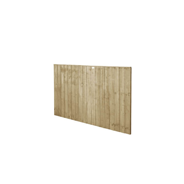 6ft x 4ft (1.83m x 1.23m) Pressure Treated Featheredge Fence Panel