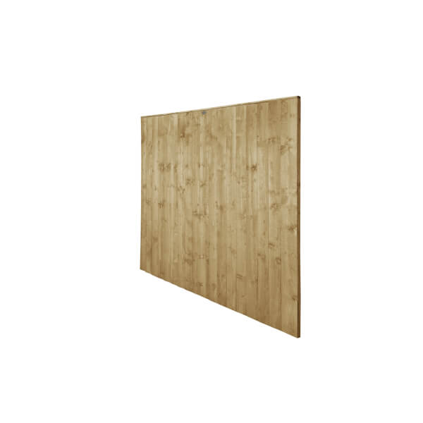 6ft x 6ft (1.83m x 1.85m) Pressure Treated Featheredge Fence Panel