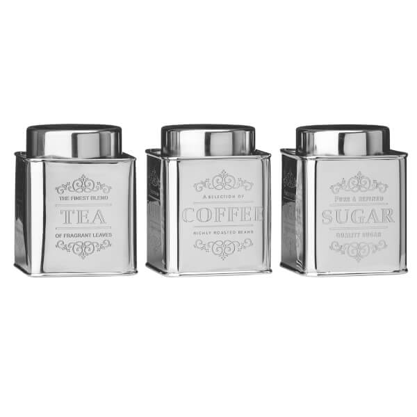 Chai Tea, Coffee & Sugar Canisters Homebase