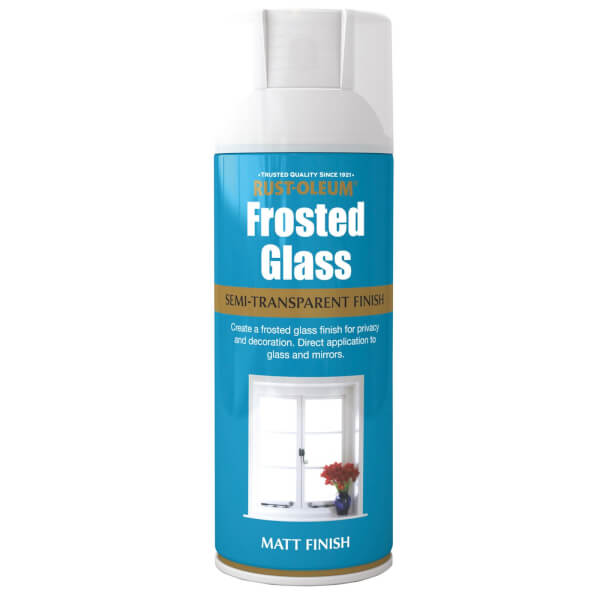 RustOleum Frosted Glass Matt Spray Paint 400ml Homebase