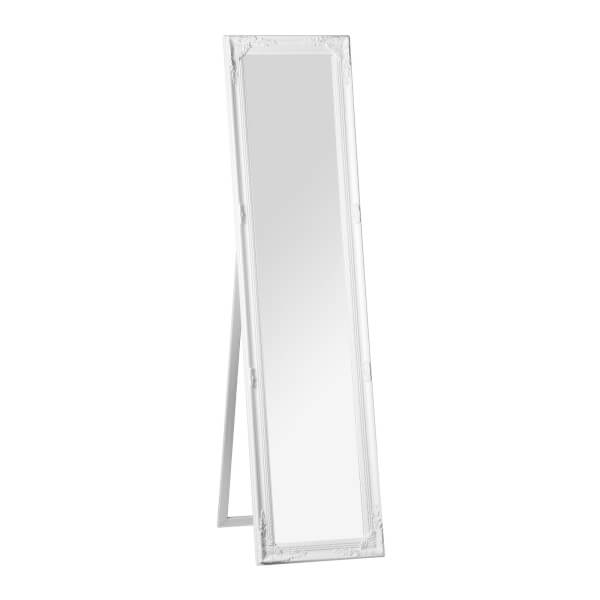 Chic Vintage Floor Standing Mirror White Homebase