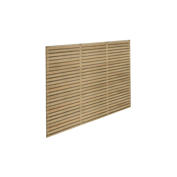 6ft x 5ft (1.8m x 1.5m) Pressure Treated Contemporary Double Slatted