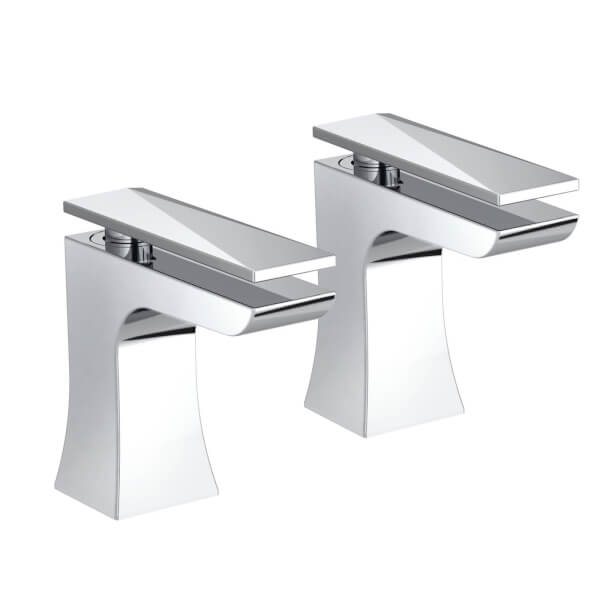 Ebony Bath Taps Chrome Homebase