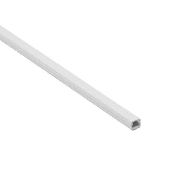 DLine Trunking 10mm x 8mm x 2m Length White Homebase