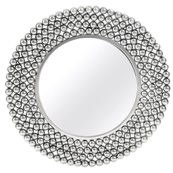 Temple Pewter Wall Mirror Homebase