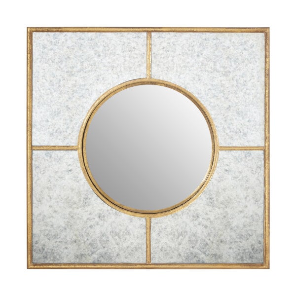 Zara Gold Art Deco Wall Mirror Homebase