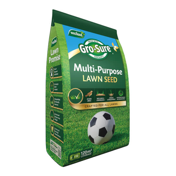Offer Homebase GroSure MultiPurpose Lawn Seed 120m²