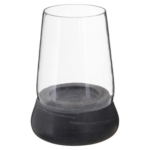 Grey Marble Glass Candle Holder Homebase