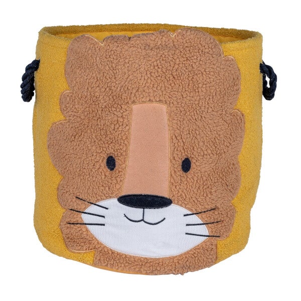 Flexi Storage Kids Furry Toy Hamper Lion Homebase