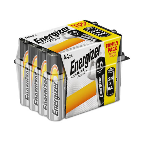 Energizer Alkaline Power AA Batteries 24 Pack Homebase