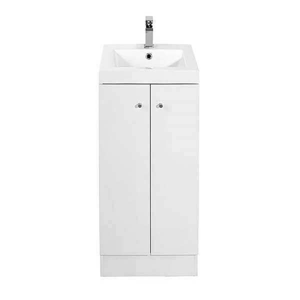 Bathstore Alpine Duo 400mm Basin and Floorstanding Vanity Unit Gloss