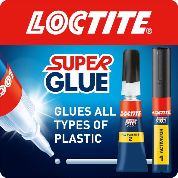 Loctite Super Glue All Plastics 2g + 4ml Homebase