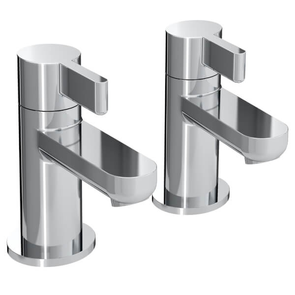 Offer Homebase Brass Clio Bath Taps Chrome Homebase