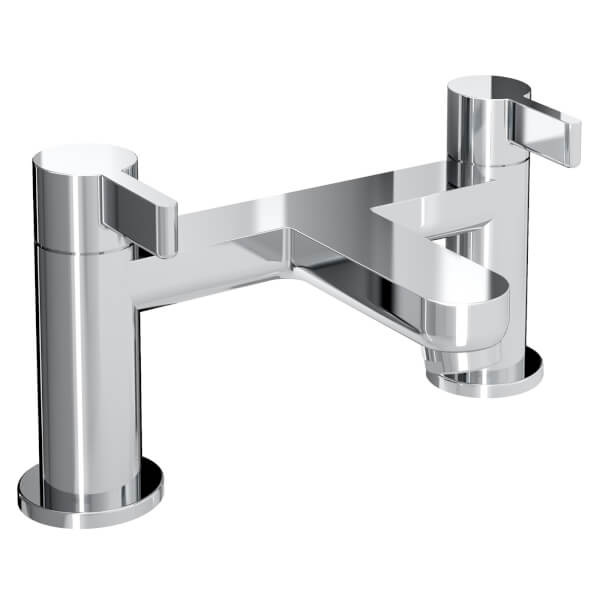 Offer Homebase Brass Clio Bath Filler Tap Chrome Homebase