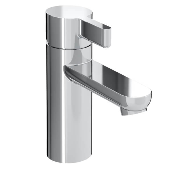 Offer Homebase Brass Clio Basin Mixer Tap Chrome Homebase