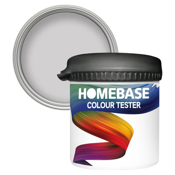 Homebase Matt Emulsion Paint Grey Dawn Tester 90ml Homebase