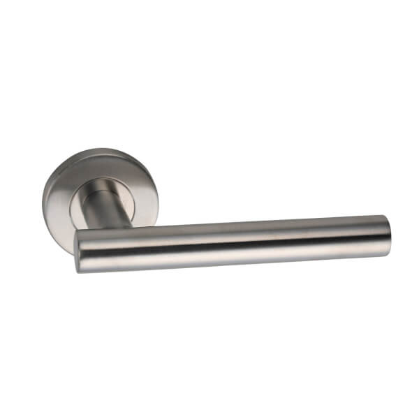 Sandleford Lynton Lever On Rose Set Brushed Stainless Steel Homebase