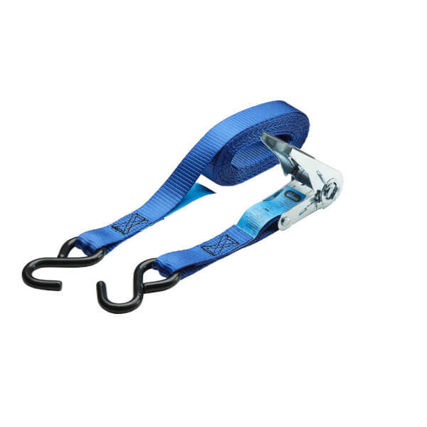 600kg SHook Ratchet Tie Down 25mmx5m Homebase