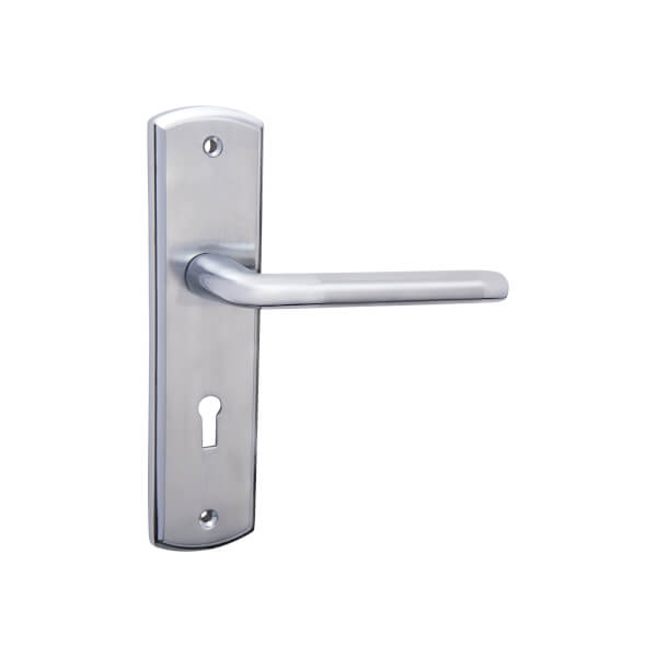 Sandleford Aston Lock Lever Set Dual Tone Polished & Brushed Chrome
