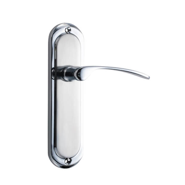 Sandleford Hainton Latch Lever Set Dual Tone Polished & Brushed