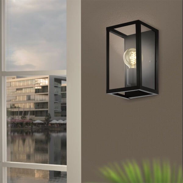 Eglo Charterhouse Wall Light Black Homebase