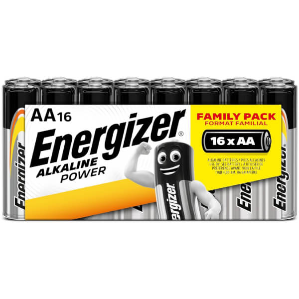 Energizer Alkaline Power AA Batteries 16 Pack Homebase
