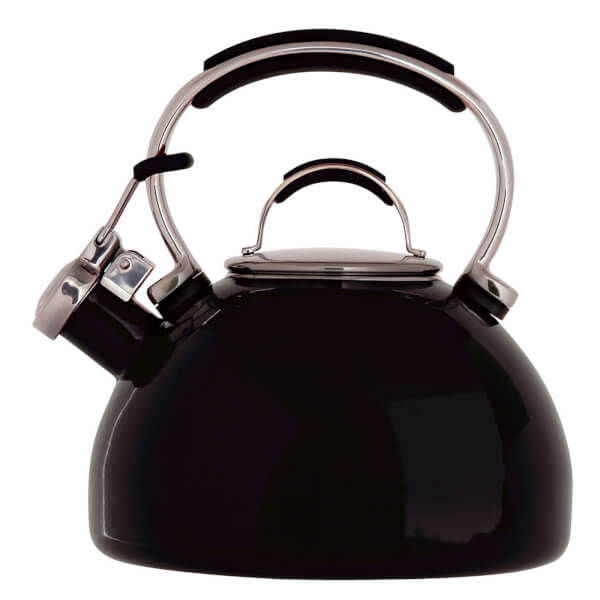 Prestige Enamel 2 Litre StoveTop Whistling Kettle Black Homebase
