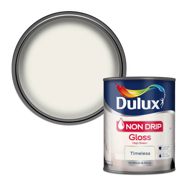 Dulux Paint Non Drip Gloss Paint Timeless 750ml Homebase