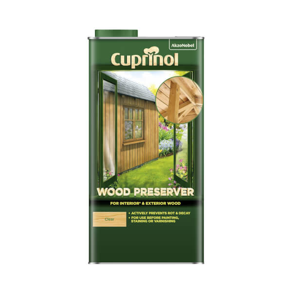 Offer Homebase Cuprinol Wood Preserver Clear 5L Homebase