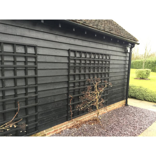 Black Painted Featheredge Cladding or Fencing pack of 22x175mmx4.2mtr