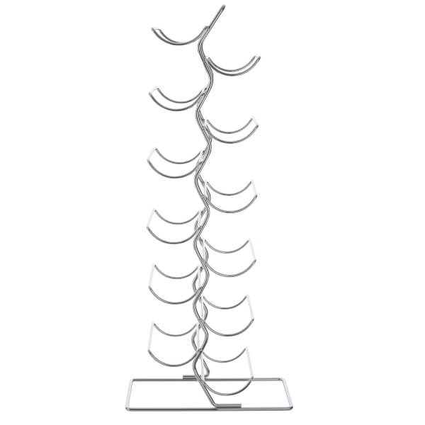 12 Bottle Wine Rack Chrome Homebase